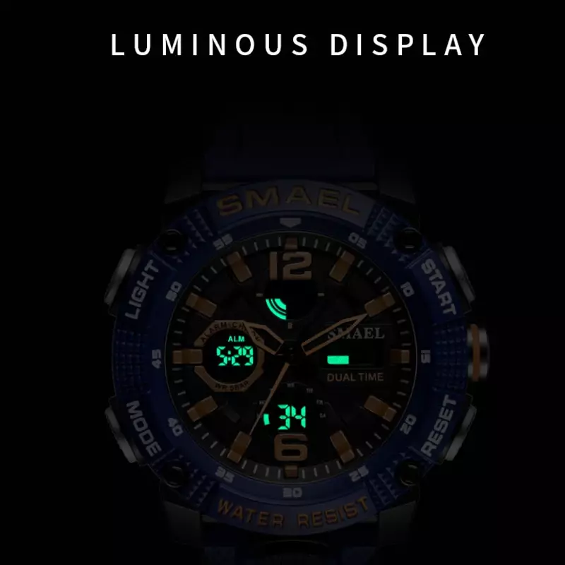 Sport Watches Waterproof 50M SMAEL Top Brand Luxury Watch Alarm Clock For Male Digital 8039 Men's Watch Wristwatch Military Army