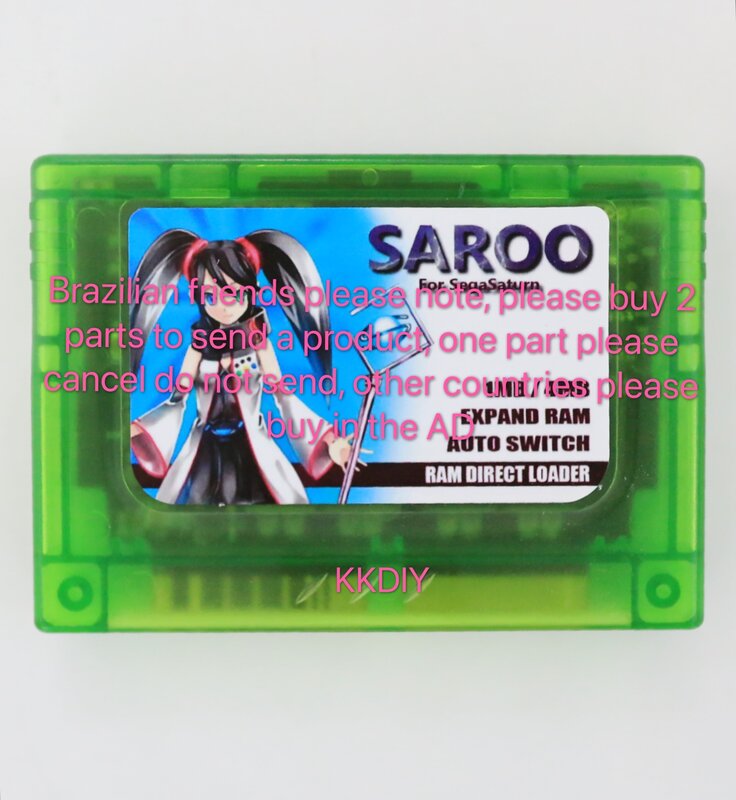 SAROO per brasile-Console do Saturn, Jogo Retro, 1.37 Ver SS, evergrive