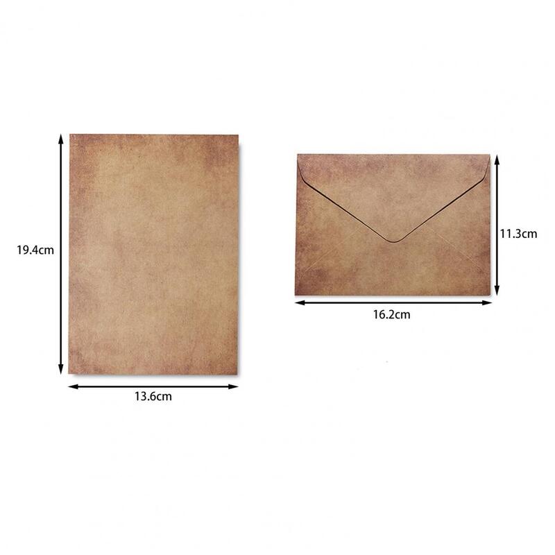 1 Set Letter Papier Vintage Patroon Speciaal Papier A5 Handgeschreven Liefdesbrief Briefpapier Envelop Brief Briefpapier Briefpapier Kantooraccessoires