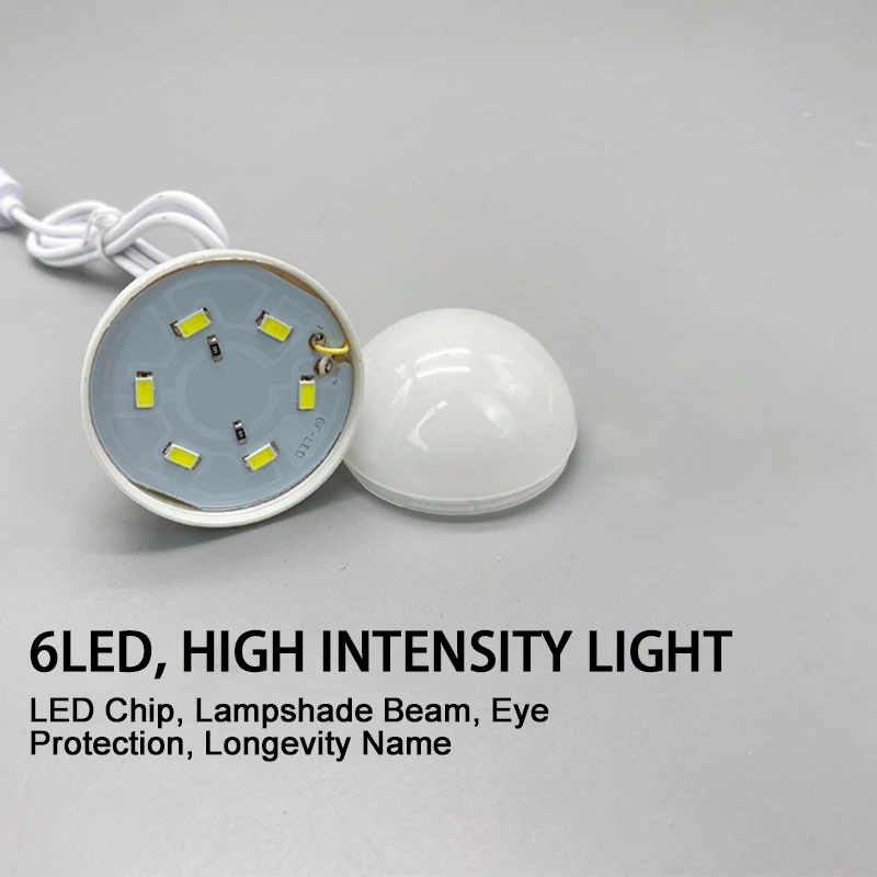 Bola Lampu LED USB Lampu Kemah Portabel Bola Lampu Mini Lampu Buku Daya 5V Lampu Meja Belajar Siswa Lampu Memancing Luar Ruangan