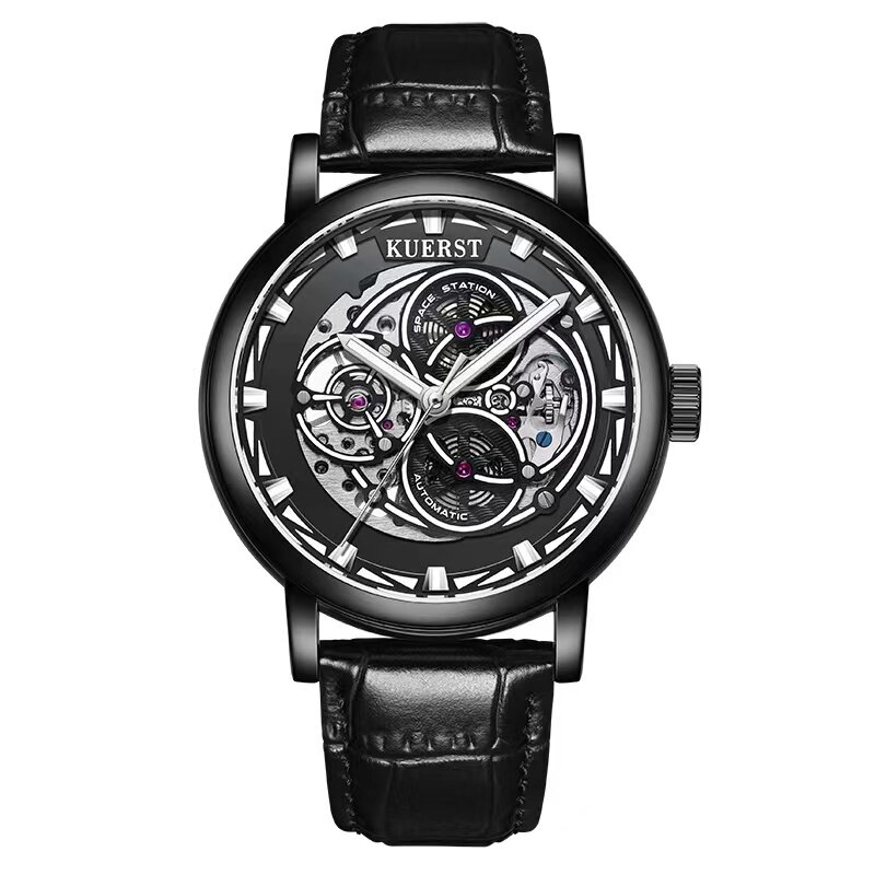 Orologio da uomo con piastra tonda orologio luminoso orologio automatico orologio meccanico impermeabile