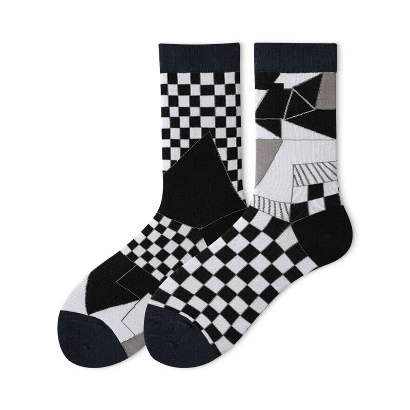 Autunno e inverno new couple AB socks trend calzini in cotone neutro di moda semplice calzini a tubo medio per uomo e donna