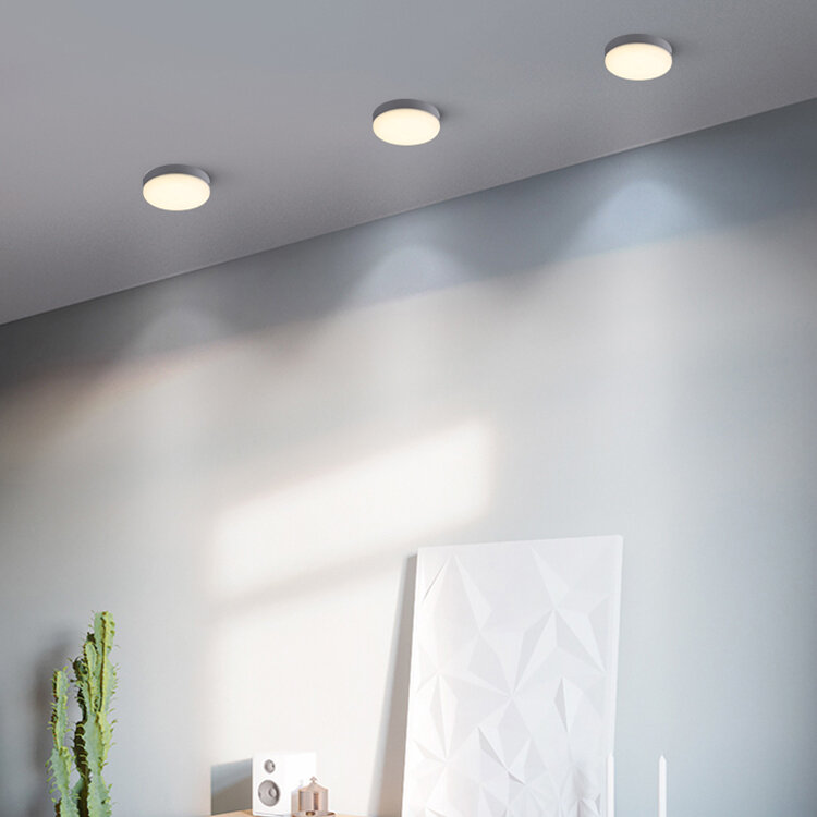 Ультратонкий Светодиодный панельный светильник, квадрасветильник круглая панесветильник лампа, белая/теплая комнасветодиодный лампа для спальни, 36 Вт