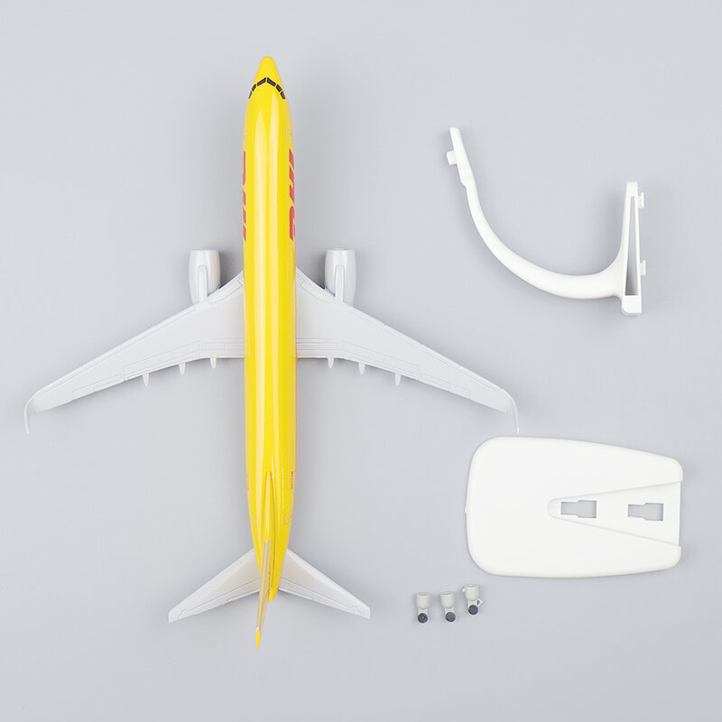 금속 항공기 모델 20cm 1:400 DHL B737 금속 복제 합금 소재 항공 시뮬레이션 어린이 소년 생일 선물, 모형 장난감, 취미, 선물하기 좋은