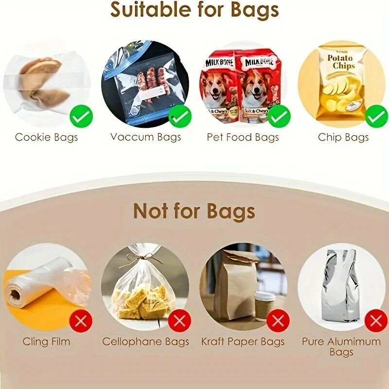 Mini Heat Bag Sealing Machine Package Sealer Bags Thermal Plastic Food Bag Closure Portable Sealer Food Packaging Heat Sealer