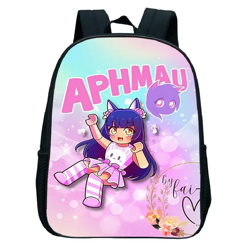 Рюкзаки Aphmau с мультипликационным принтом для детского сада, сумка для книг для маленьких девочек и мальчиков, школьный портфель, водонепроницаемый детский маленький рюкзак, Детский рюкзак с принтом