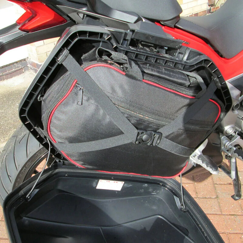 Motocicleta alforjes expansíveis para Ducati Multistrada V4 V4 S 2021, sacos de forro Pannier, alforjes internos, Topcase, novo