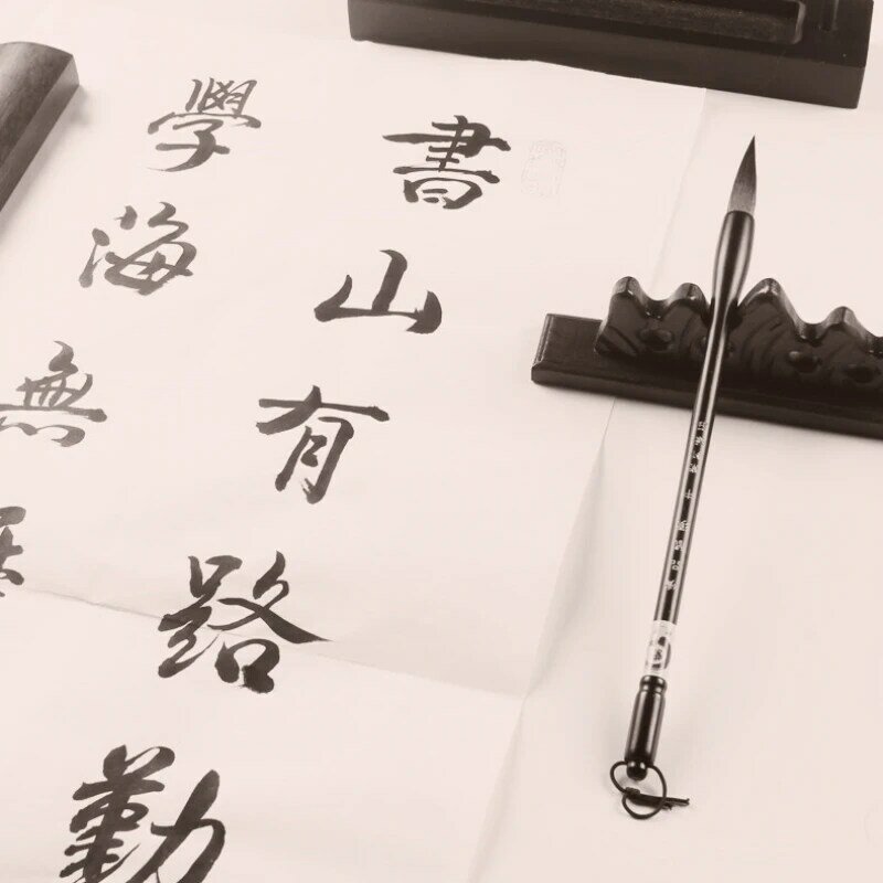 Kuas Kaligrafi Skrip Lari Pena Kuas Lukisan Lanskap Tiongkok Pena Kuas Lukisan Rambut Tupai Pena Tinta Tiongkok Caligrafia