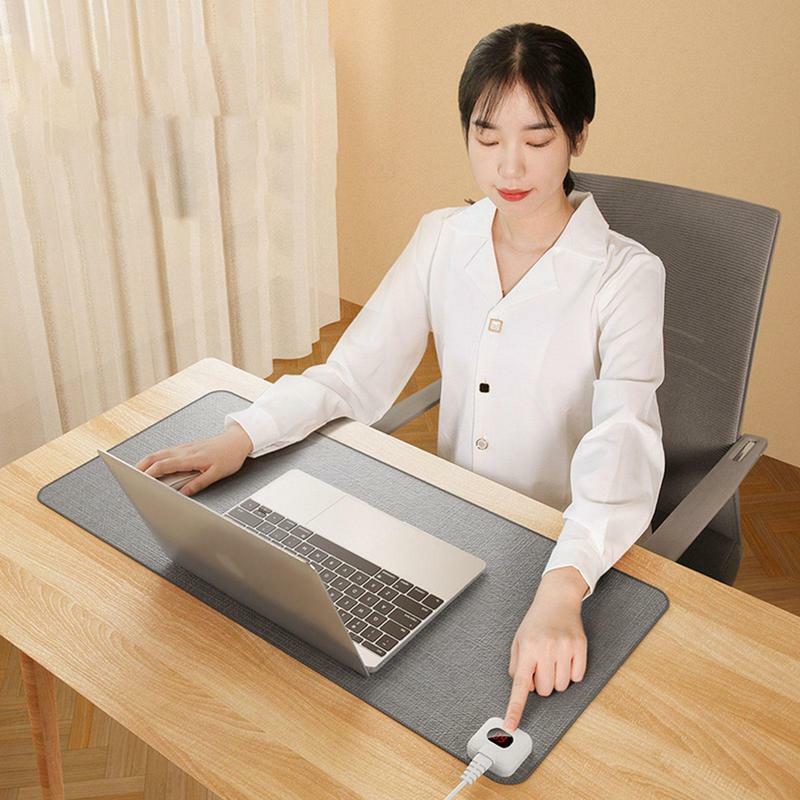 Desk Electric Heating Pad 26x52cm Desktop Heated Mats EU plug Warming Table Mat Mouse Pad Winter Nap Hand Warmer for Home Office