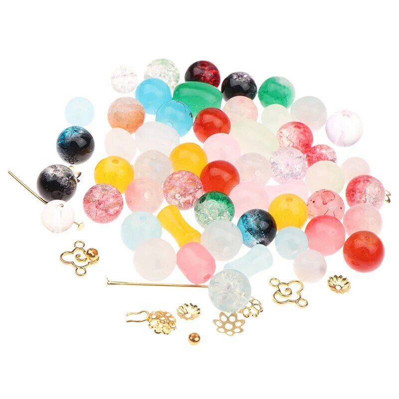 Spacer Bead para fazer jóias, pingentes para DIY pulseiras e colares, acessórios, 50g por lote