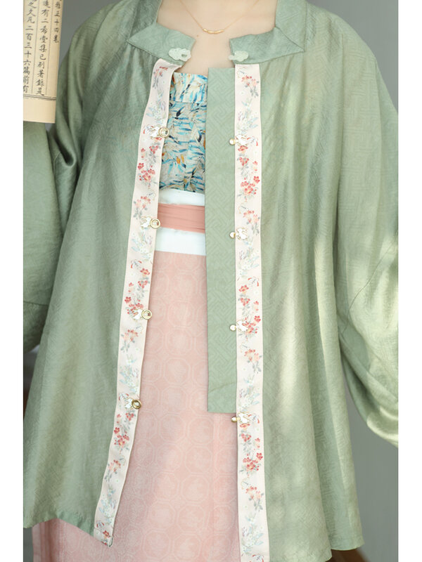 Rok Wajah Kuda Kelinci Dinasti Ming Pakaian Tari Panggung Kostum Gaya Tiongkok Kuno Elemen Han Hanfu Harian Musim Semi Musim Gugur
