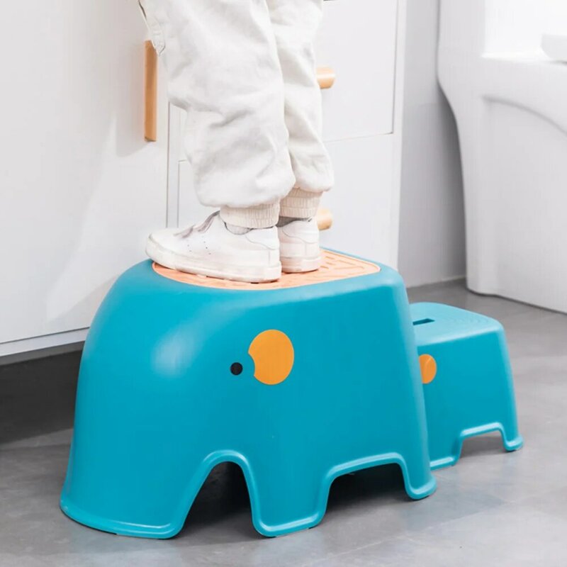 Children's Step Stool Friction Foot Mini Cartoon Textured Toilet Potty Training Pp Kitchen Baby Toddler