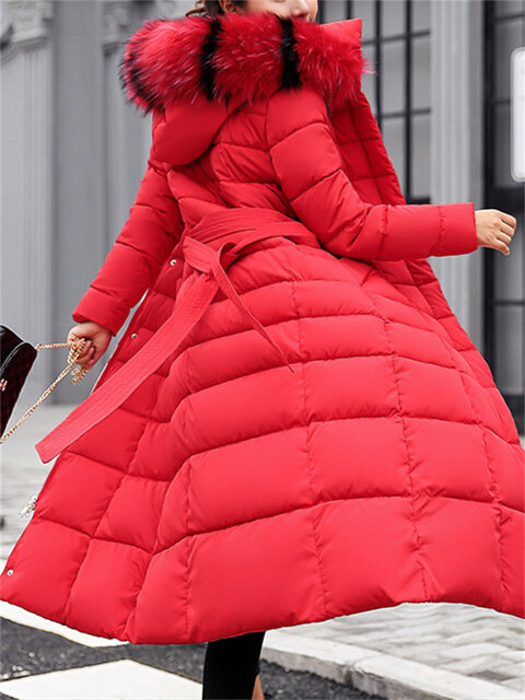 Elegante lange Parkas für Frauen Herbst Winter neue koreanische Mode Kapuzen mäntel verdicken warme Jacken Damen lange y2k Mäntel