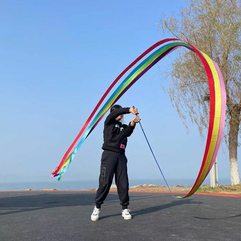 2 Styles Stainless Steel Telescoped Rod Glass Fiber Stretchy Stick Dragon Ribbon Dance Accessories Expanded 90cm /1.2m /1.5m