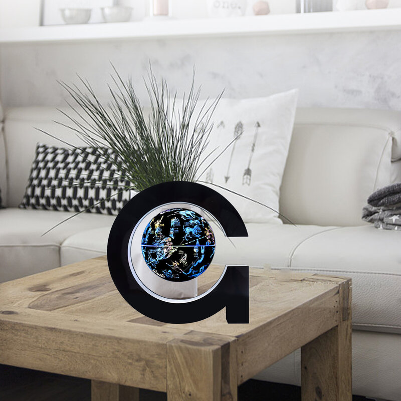 Globe Flottant Magnétique à 2 Motifs avec Lumière LED, Gadget pour la Maison, Chambre à Coucher, Bureau, Cadeau d'Anniversaire pour Homme et Enfant
