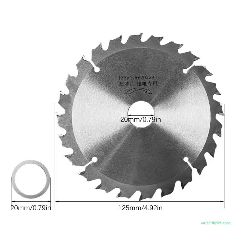 24 歯 TCT 円形鋸刃ホイールディスク木材切断用 125 ミリメートル/140 ミリメートル超硬切断ディスク木工鋸刃