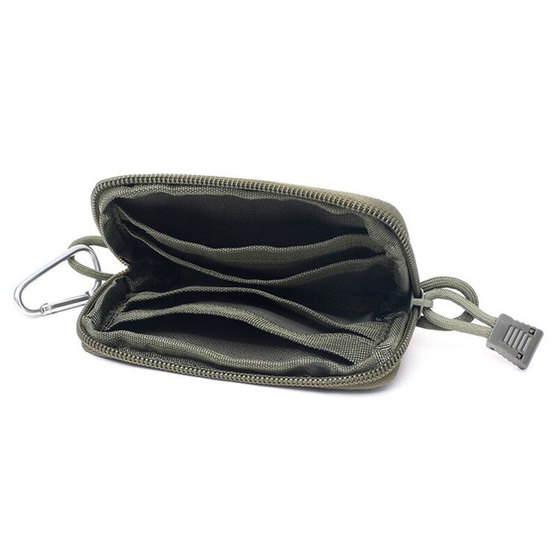 Тактический кошелек для повседневного использования с системой «Молле», портативная спортивная сумка для монет и охоты на открытом воздухе, многофункциональная сумка на молнии