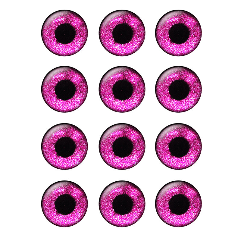 12 Paare/beutel 14mm Super Dünne Glas Cabochons Augen Chips für DIY Puppe Auge Geeignet für DIY Handwerk BH171
