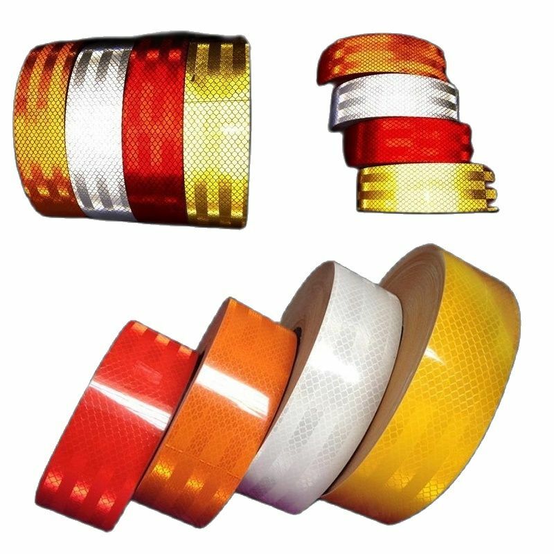 Truck Car Motorcycle Super Strong PET Reflective Adhesive Tape Warning Safety Reflective Sticker