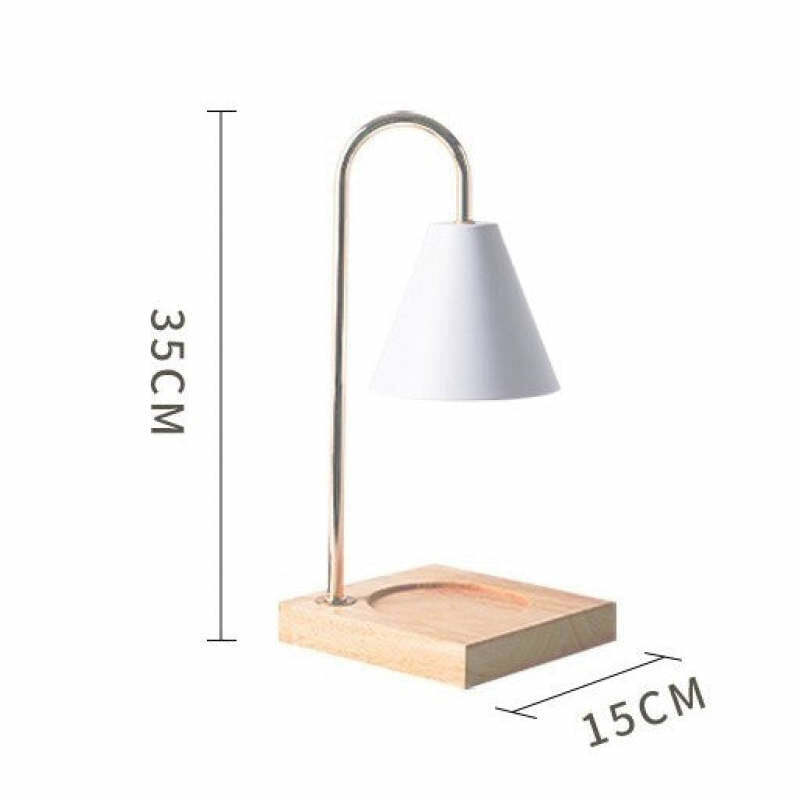 Aromaterapia lampka nocna prosta lampa do sypialni z drewna nocna prezent dla dziewczyny wosk do topienia światła Home Decor oświetlenie nastrojowe