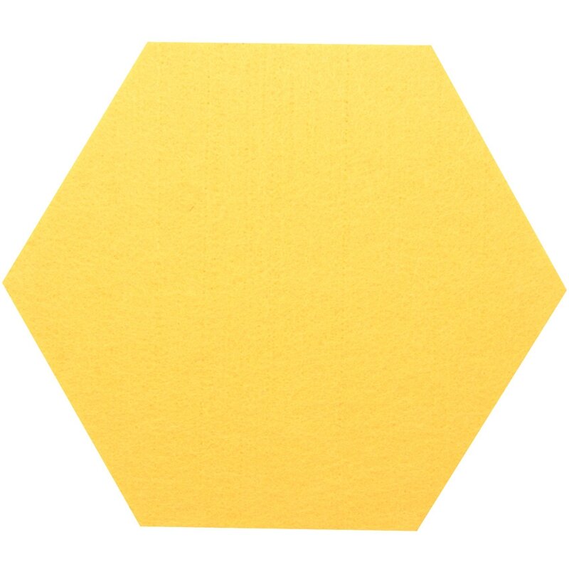 Hexagon Felt Pin Board, Boletim auto-adesivo, Memo Foto Cork Boards, 12 Pushpins, 5,5x5x0,2 polegadas, 12 Pacotes