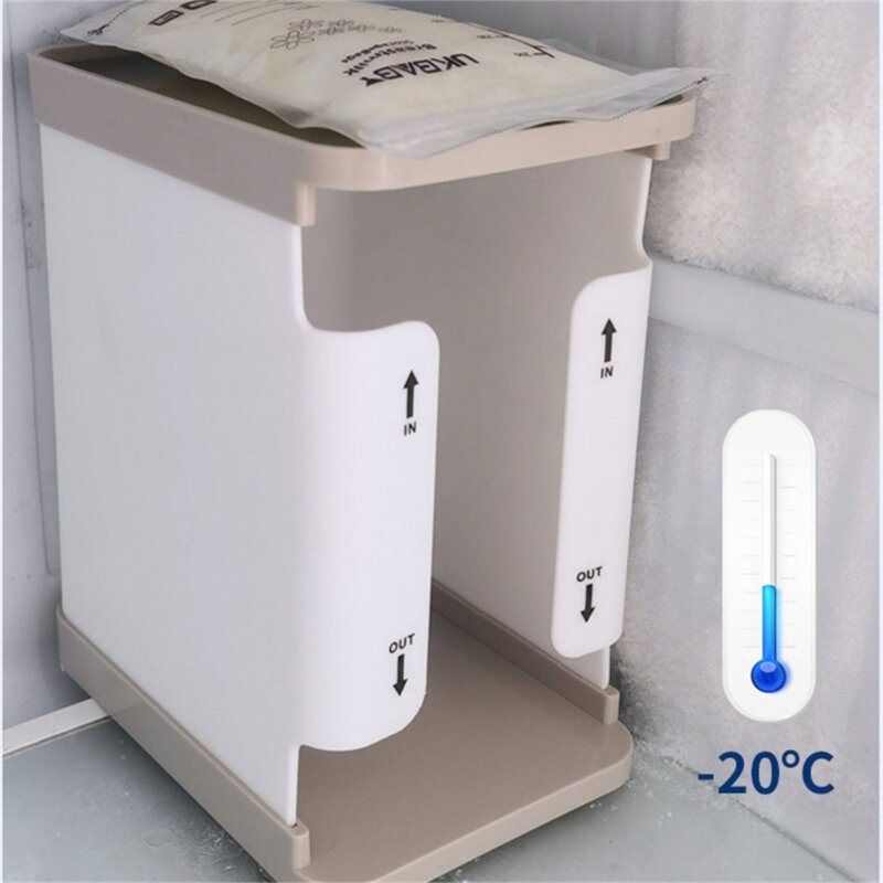 2-in-1 母乳保存冷凍庫ボックス再利用可能な母乳保存袋オーガナイザー