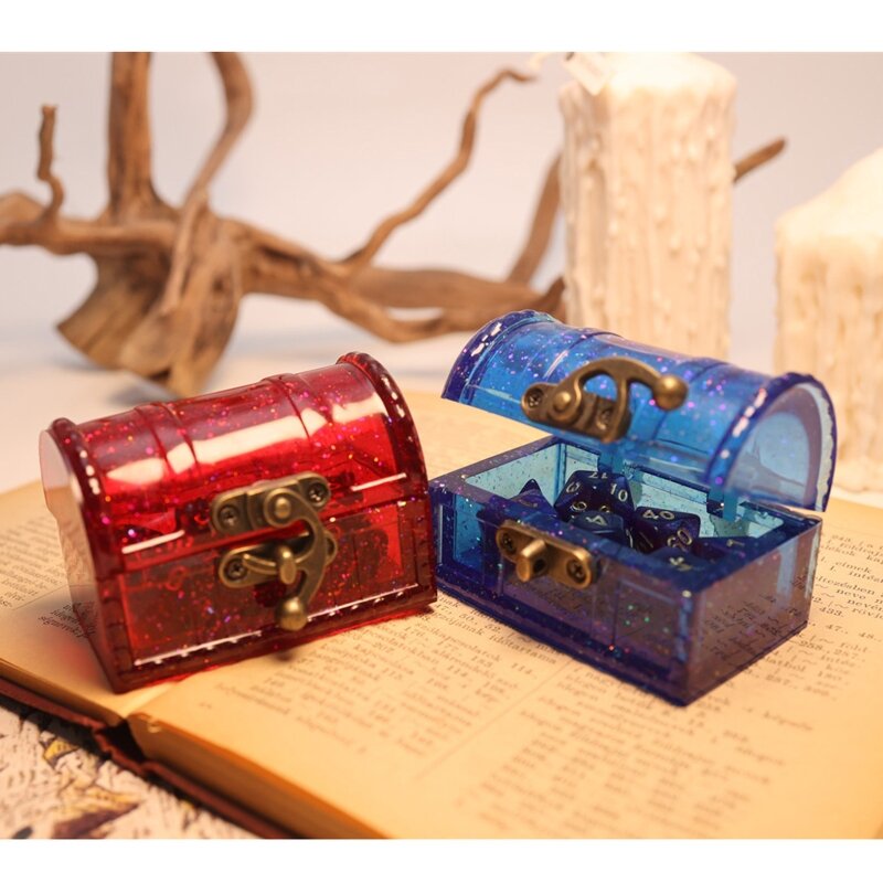 Y1UB 3D Treasure Box Storage Box Mold for Trinket Holder DIY Jewelry Storage