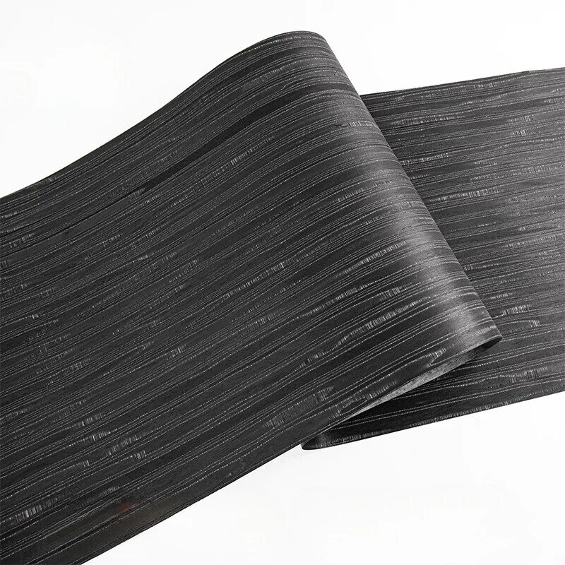 Chapa de madera negra para decoración de muebles, decoración del hogar, puerta de madera interior, 58x250cmt0.5mm