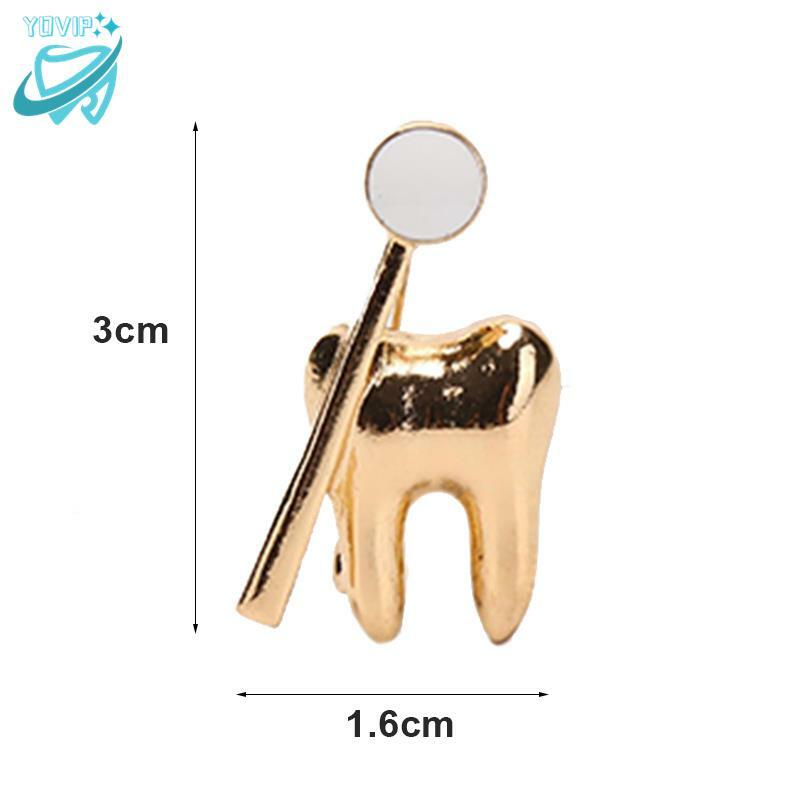 Cute Medical Brooch Pin, Forma do dente, Dentista, Médico, Enfermeira, Mochila de lapela, Badge Pins, Jóias Gift Acessórios