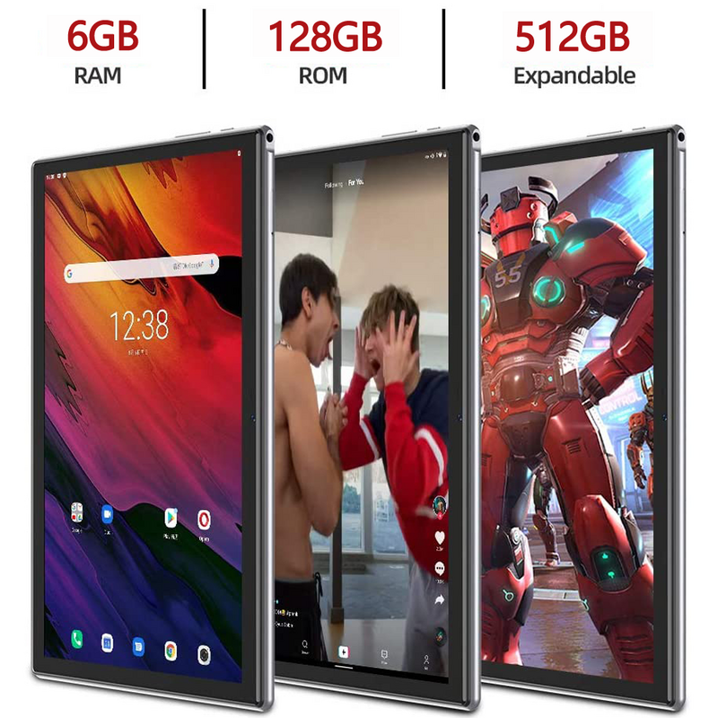 GooglE-Tableta BDF Tab G10 Global, Tablet con Android 12, 2024 pulgadas, WiFi, 3G/4G, red Lte, ocho núcleos, 6GB, 10,1 GB, Android 12, 128