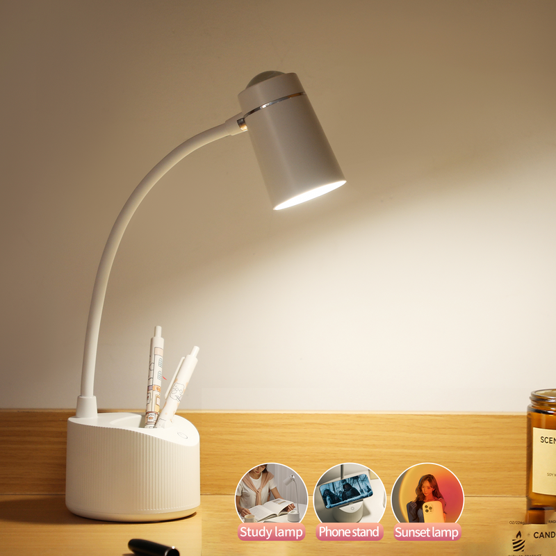 Pequeno Recarregável USB Touch LED Luz Branca Quente, Casa, Quarto, Sala de Estar, Mesa, Atacado