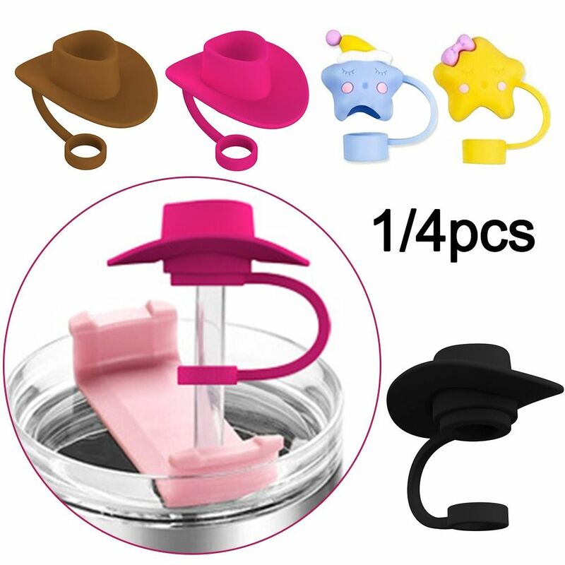 만화 실리콘 빨대 팁 음주 먼지 캡, 물튀김 방지 플러그 커버, 크리에이티브 컵 액세서리, 6-10mm 빨대 씰링 도구