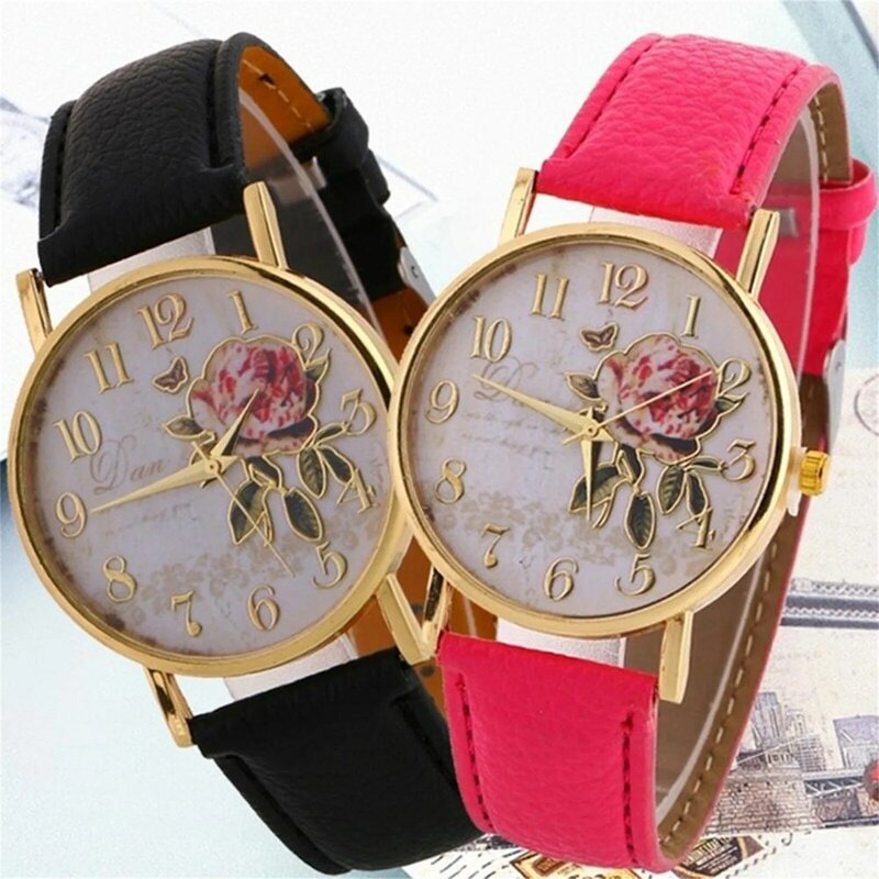 男性と女性のためのピンクのデザインの時計,ファッショナブルな時計,ギフトに最適,新しいコレクション