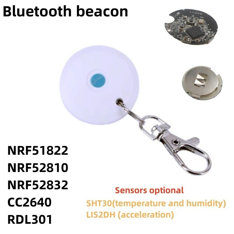 Bluetooth beacon ibeacon positioning base station NRF52832 module patrol clock NFC wireless asset BLE device
