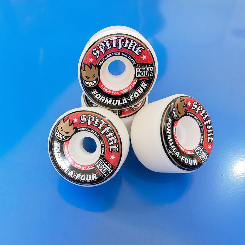 Spitfire roda skateboard, papan luncur 58mm 52mm 101duro 53mm 54mm 56mm 99duro 80HD untuk skateboard