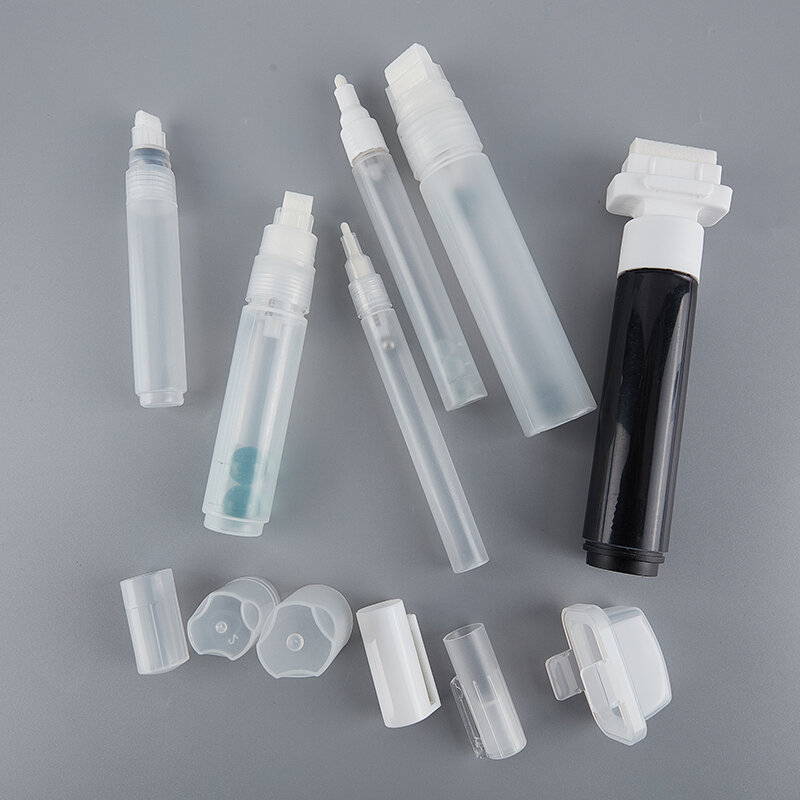 Vazio plástico caneta barris, marcador de giz líquido, DIY Paint Acessórios, 1Pc, 3mm, 5mm, 6mm, 8mm, 10mm, 15mm, 30mm