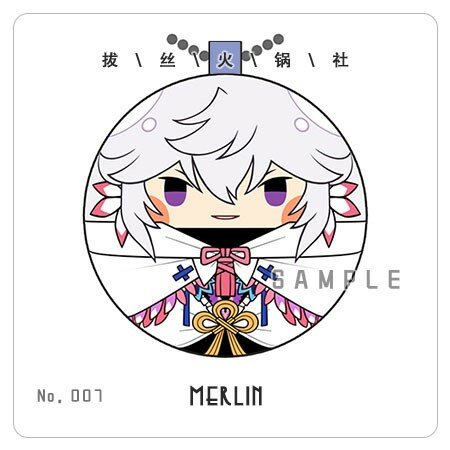 Anime Fate Grand Order Merlin 7cm miękkie zabawki pluszowe brelok do kluczy z ozdobą prezent urodzinowy a5437