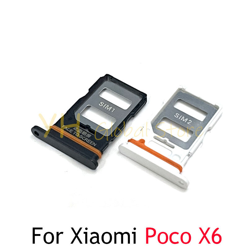 Bandeja con ranura para tarjeta Sim, piezas de reparación para Xiaomi Poco X5 X6 Pro