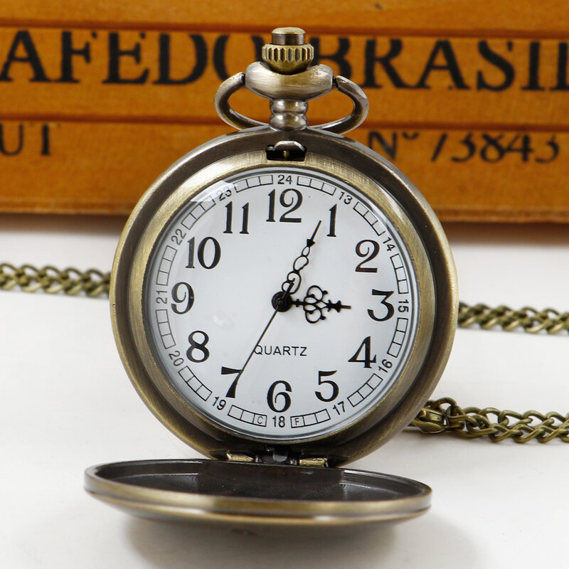 Kreatywny Retro kwarcowy zegarek kieszonkowy z łańcuszkiem/Fob w starym stylu kieszonkowe zegarek prezenty pamiątkowe mężczyźni kobiety dzieci retroid kieszeń 3