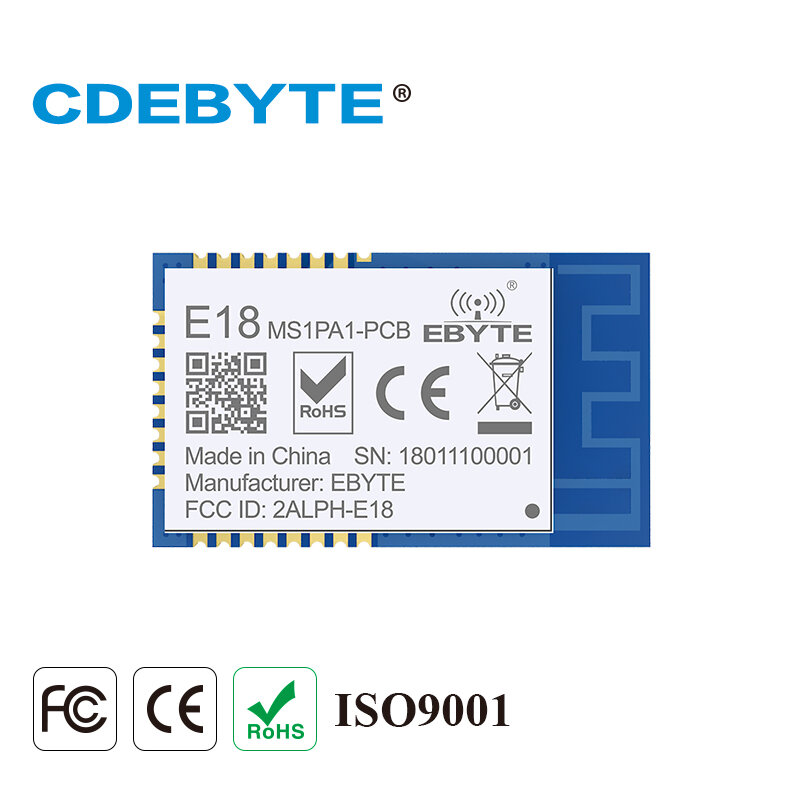 Zigbee Module Cc2530 2.4Ghz Draadloze Transceiver Cdebyte E18-MS1PA2-PCB Pa Iot Radiozender En Ontvanger
