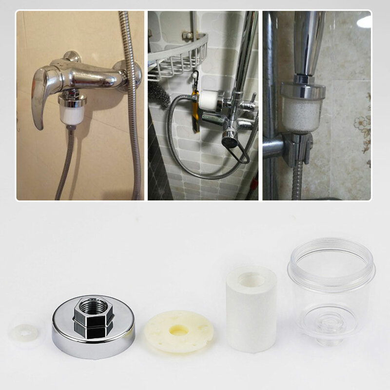 Kit pemurni saluran air Filter keran Universal, untuk Pancuran kamar mandi dapur