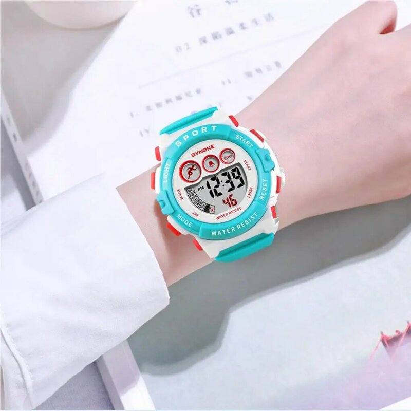 Kids Wristwatch Boys Digital Student LED Outdoor Indoor Timing Tool Multifunctional Adjustable Electronic Simplicity Watches
