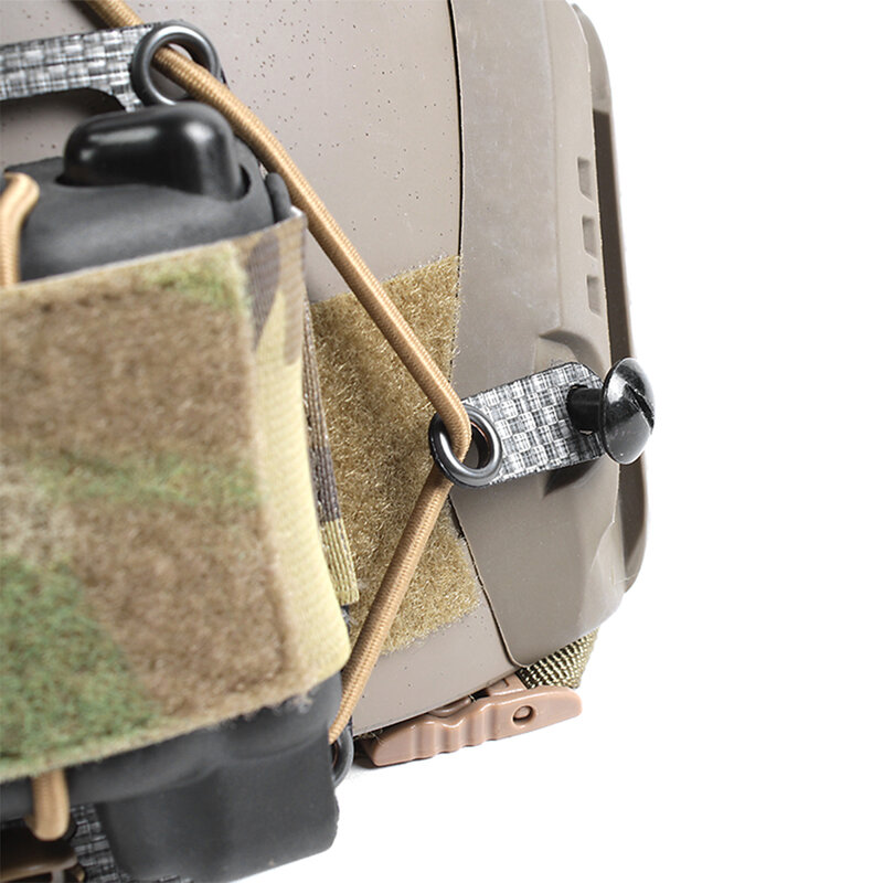 Batteria per casco tattico, utilizzare il cavo elastico per fissare il sacchetto della batteria, sistema di fissaggio della batteria del dispositivo di visione notturna PVS31
