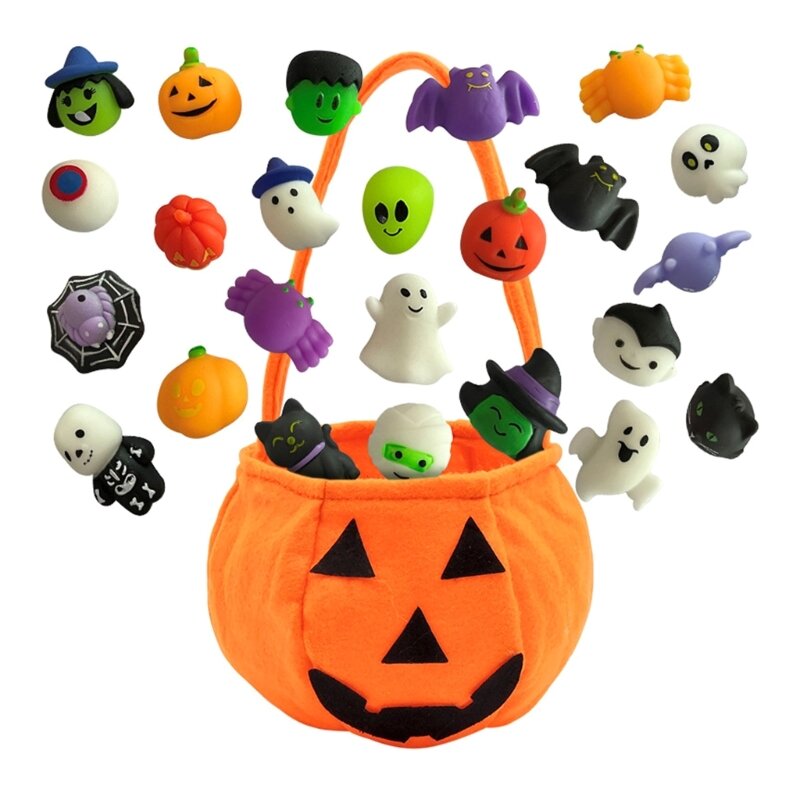 YYDS Set regalo Halloween Set cancelleria per Halloween con sacchetti per dolcetti, giocattolo Halloween