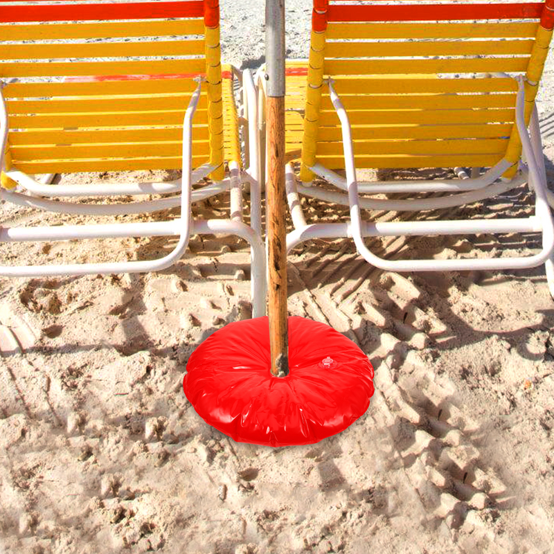 Bolsa de peso de agua para sombrilla de playa, Base de bandera de relleno, soporte creativo, sombrilla cuadrada