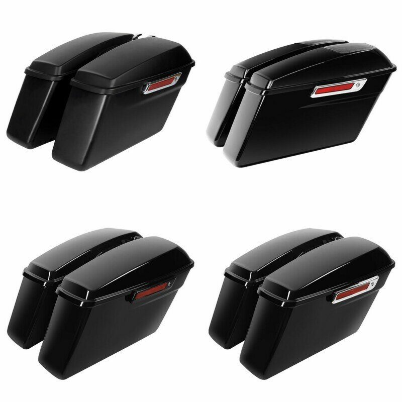Motorcycle Hard Saddle Bags Saddlebags Trunk For Harley Touring Street Glide 2014-2022 2021 2020 2019 2018