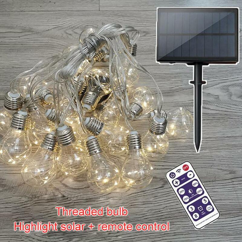 Solar String Lights With Remote Control Christmas Decoration Fairy Lights Garden Home Christmas Wedding Holiday Decorative Light