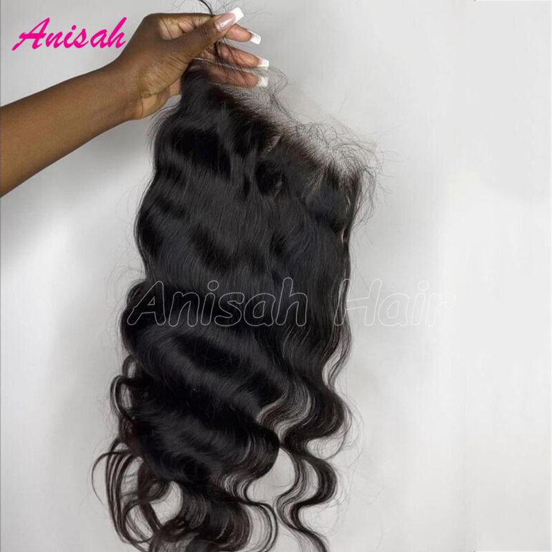 Real HD Swiss Lace Invisible 4X4 5x5 13x4 13X6 6X6 7X7 HD Lace Frontal Closure Only Melt Skin Remy Virgin Human Hair Pre Plucked