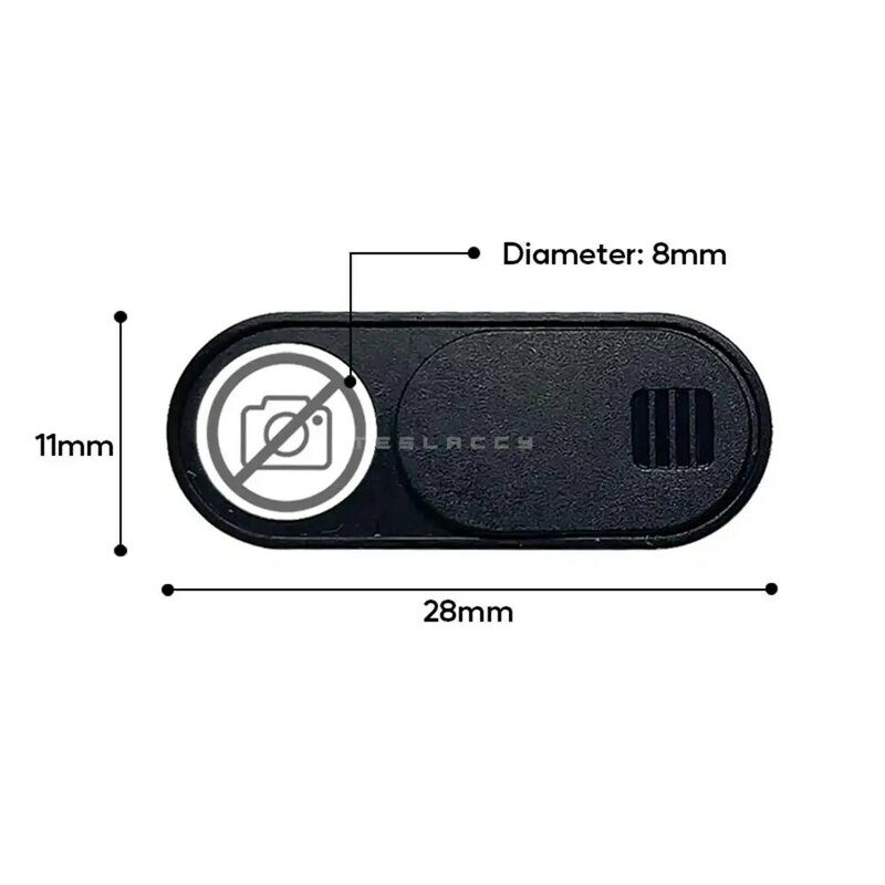Чехол для автомобильной камеры Tesla Model 3 Y веб-камера блокировщик слайдов защита конфиденциальности 1 / 5 шт. совместимый с планшетным ПК ноутбуком iPad
