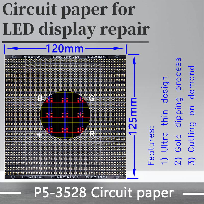 P5-3528 Circuit Paper,120 x125mm, utilizzato per la riparazione di cuscinetti PCB danneggiati